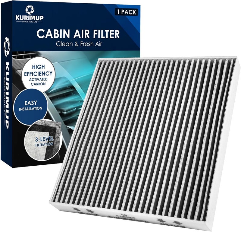 kurimup Premium Cabin Air Filter with Activated Carbon,Replacement for CF11809,Fit for Chevrolet Silverado 1500LD/2500HD/3500HD/Suburban,GMC Sierra 1500/2500HD/3500HD/Yukon. - Image 1